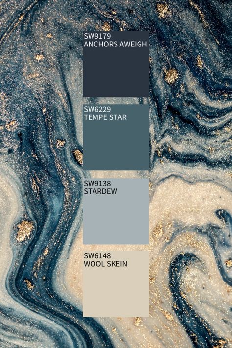 Blue And Silver Color Scheme, Blue Green Silver Color Palette, Grey And Blue Color Scheme, White Blue Gold Color Palette, Blue Gold Silver Color Palette, Blue Hues Colour Palettes, Silver Pallete Color, Periwinkle Color Combinations, Denim Blue Color Palette