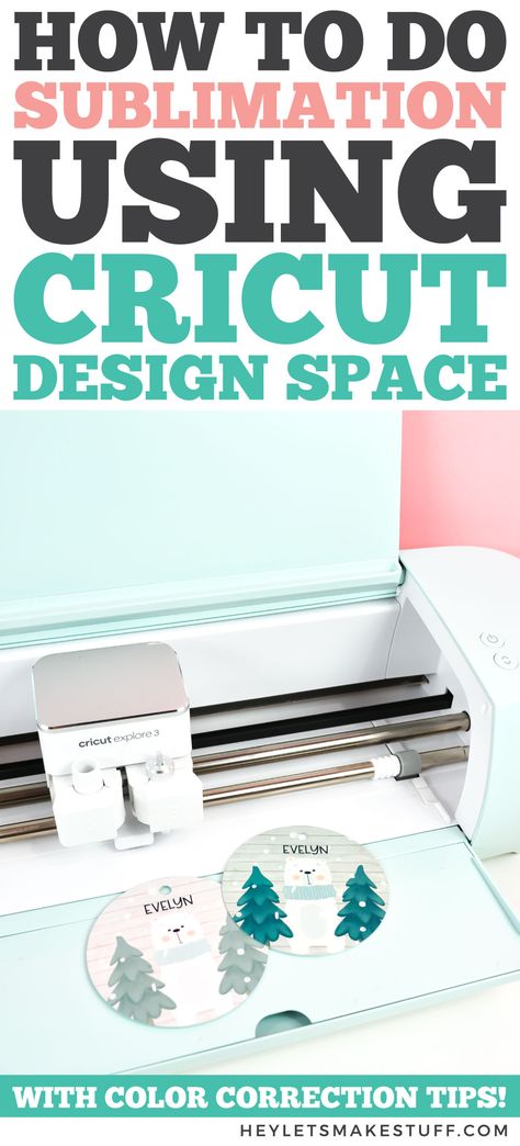 Cricut Design Space is a familiar program for many crafters, and it's a good place to begin if you're just getting started with sublimation but are familiar with a Cricut. Here's how to use Cricut Design Space for sublimation crafts, including how to get the best color! How Do You Make Sublimation Designs, Cricut Projects Sublimation, What Program To Use For Sublimation, How To Start Sublimation Printing, How To Use Sublimation Paper, How To Print Sublimation Designs, How To Make A Sublimation Design, What Do You Need To Start Sublimation, How To Create Sublimation Designs