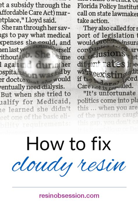 How to fix cloudy resin - cloudy resin fixes - Resin Obsession Resin Techniques, Resin Tips, Resin Arts, Resin Crafting, Resin Art Supplies, How To Make Resin, Resin Creations, Epoxy Resin Diy, Resin Crafts Tutorial