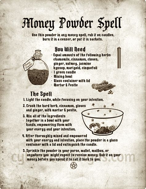 Money Powder, Money Oil Recipe, Money Spells Magic, Wiccan Magic, Witch Spirituality, Grimoire Book, Magic Spell Book, Eclectic Witch, Wiccan Spell Book