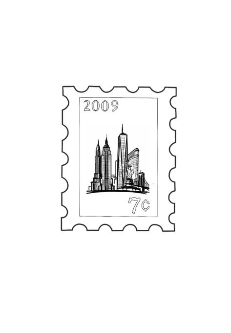 Nyc Postage Stamp Tattoo, Nyc Stamp Tattoo, New York Stamp Tattoo, America Tattoo, Florida Tattoo, Stamp Drawing, Florida Tattoos, Stamp Tattoo, Photo Paris