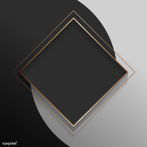 Blank square black abstract frame vector | premium image by rawpixel.com / taus Watercolor Pattern Background, Bos Baby, Gold And Black Background, Black Abstract Background, Gold Glitter Wedding, Glitter Wall Art, Gold Glitter Background, Background Wedding, Motif Tropical