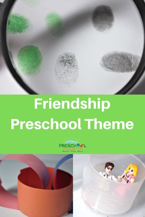 Friendship Preschool Theme! It's all about the friends!  We can take some time during these activities to teach the kids HOW a friend acts and behaves.  Over 30 activities for your classroom!  Great addition to your Valentine's Day Preschool Theme as well! Friendship Centers Preschool, Friendship Science Activities Preschool, Friendship Preschool Theme, Preschool Friendship Theme, Friendship Day Activities, Friendship Theme Preschool, Friendship Preschool, Friendship Activities Preschool, Friendship Craft