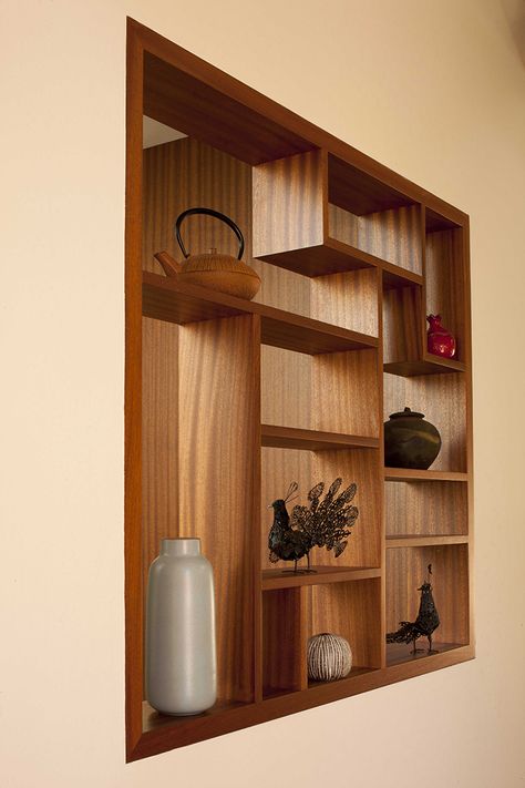 Details - Sogno Design Group Living Room Cupboard Ideas, Open Kitchen Partition Ideas, Kitchen Partition Ideas, Wall Showcase Design, Cupboard Living Room, Wooden Shelf Design, Kitchen Partition, Living Room Cupboards, Partition Ideas