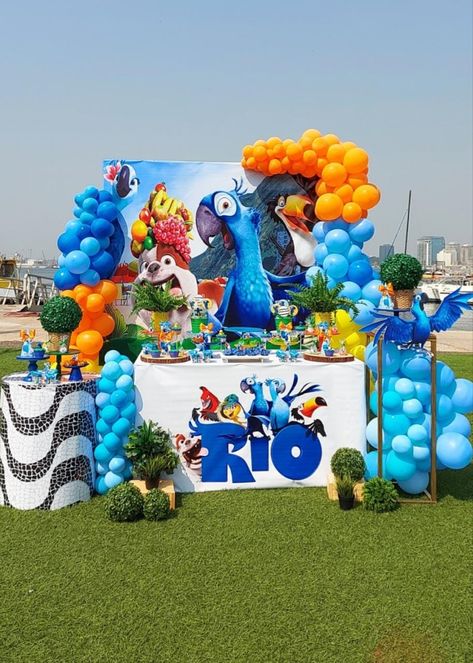 Rio First Birthday Party, Rio 2 Birthday Party Ideas, Disney Rio Birthday Party, Rio Movie Birthday Party Ideas, Rio Decorations Party Ideas, Rio Themed Party, Rio Birthday Party Ideas, Rio Themed Birthday Party, Rio Birthday Party