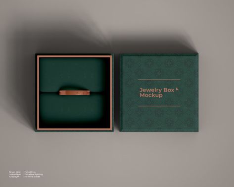 Jewelry Packaging Mockup, Jewelry Box Mockup, Jewelry Mockup, Jewellery Box Design, Box Mockup Free, Photography Boxes, Abbott Lyon, Pink Jewelry Box, Adobe Illustrator Graphic Design