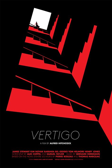 Sbo Posters, Vertigo Poster, Vertigo Movie, Assignment Ideas, Posters Conception Graphique, Malika Favre, Buch Design, City Gallery, 타이포그래피 포스터 디자인