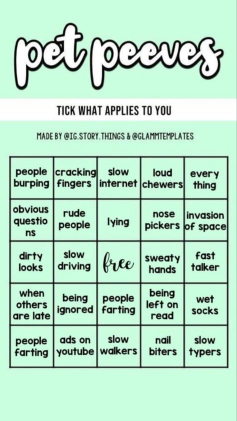 Fun Bingo Template, Slambook Ideas, Personality Bingo, Random Bingo, Bingo Chart, Instagram Story Games, Bingo Ideas, Funny Would You Rather, Counselor Posters