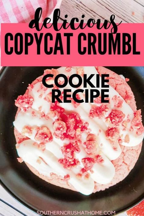 Crumbl Cookie Strawberry Shortcake, Crumbl Cookie Copycat Strawberry Ice Cream Bar, Crumbl Strawberry Ice Cream Bar Cookie, Strawberry Ice Cream Bar Crumbl Cookie, Crumbl Cookie Copycat French Toast, Copycat Crumbl Cookie Recipe, Bakery Cookie Recipes, Crumbl Strawberry, Crumble Cookie Copycat Recipe