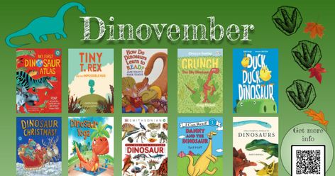 Dinovember At The Library, Tiny Dinosaur, Elementary School Library, Month Of November, November Month, School Library, Student Engagement, The Library, Elementary School