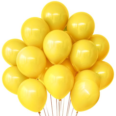 PRICES MAY VARY. LARGE SIZE | VIBRANT SUNSHINE YELLOW LATEX BALLOONS : Presenting stunning Pack of 110 shiny yellow balloons compartively bigger than the standard latex size. These latex yellow ballons will add dazzling to your party! Whether you want to create a luxurious feel, or you're after a fun and playful vibe, This yellow balloon backdrop kit are the perfect choice. Enhance your graduation decorations with yellow balloon kit! Perfect for birthdays, bachelorette parties, anniversaries, or Yellow Birthday Decorations, Homecoming Decorations Hallway, Birthday Decorations Yellow, Yellow Party Decorations, Sunflower Decorations, Homecoming Decorations, Sunflower Party, Decorations For Party, Yellow Party