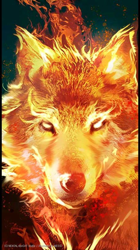 Fire Wolf Fantasy Art, Fire Wolf Art, Mystical Wolf Art, Oc List, Daenerys Targaryen Art, Fire Wolf, Fire Dog, Writers Life, Mystical Wolf