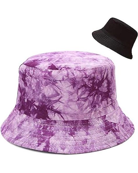 Tie Dye Bucket Hat Reversible Cotton Multicolored Fisherman Cap Packable Sun Hat at Amazon Women’s Clothing store Bucket Hat Beach, Cute Bucket Hat, Blue Bucket Hat, Mens Hats Baseball, Vintage Bucket, Trendy Beach, Women Tie, Sun Cap, Cap Mens