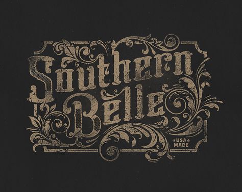 Southernbelle detail Southern Typography, Southern Branding, Southern Logo, Southern Design, Southern Pride, Anna Marie, Social Design, Southern Life, Southern Sayings