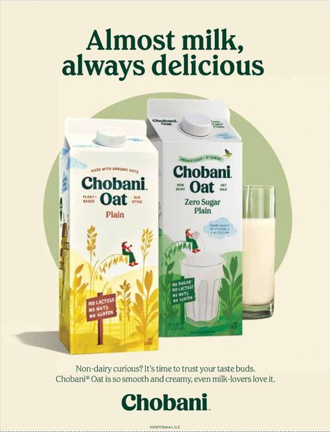 [Click through to see all]
Headlines and subheds for in-store grocery shopper marketing Chobani Packaging, Grocery Store Branding, Milk Poster, Shopper Marketing, Milk Brands, Food Innovation, Milk Packaging, Fruit Packaging, Drinks Packaging Design