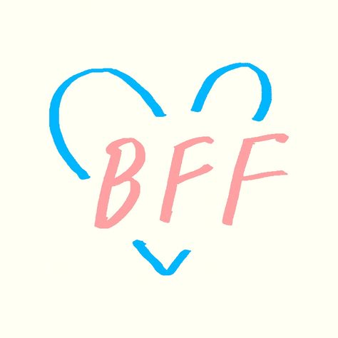 BFF doodle typography on a beige background vector | free image by rawpixel.com / NingZk V. Bff Doodles, Bff Logo, Doodle Typography, Friend Letters, Friendship Illustration, Bff Heart, Best Friend Letters, Good Morning Sun, Friend Drawings