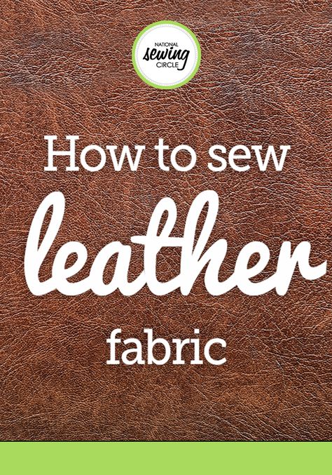 Sewing Faux Leather Fabric, Diy Leather Projects, Leather Repair, Leather Craft Projects, Sewing Circles, Sewing Leather, Beginner Sewing Projects Easy, Leather Projects, Sewing Projects For Beginners