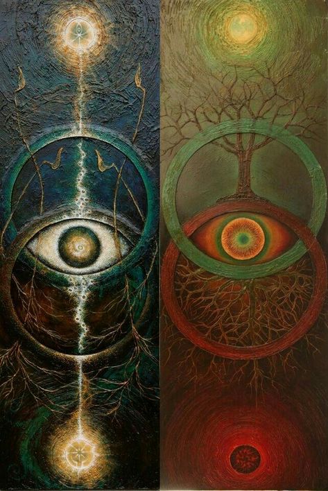 Alex Grey An Eye, Trees, Paintings