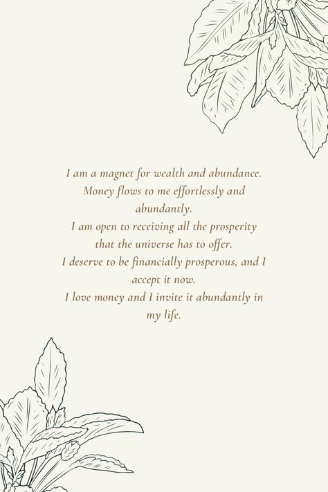 Financial abundance affirmations wealth success positivity positive mindset positive thinking Financial Abundance Affirmations, Financial Abundance, Abundance Affirmations, Positive Mindset, Positive Thinking, Affirmations