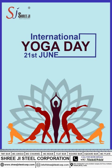 "Yoga is a flame when you light it up, the glow never fades away." Shree Ji, International Day Of Yoga, 21 June, International Yoga Day, Yoga Day, Round Bar, Yoga Is, International Day, Morning Quotes