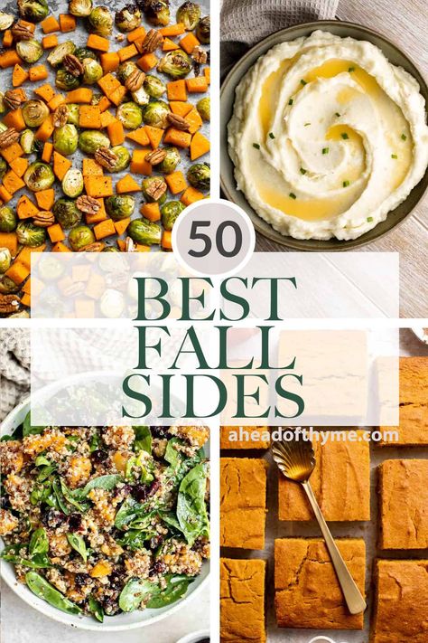 Easy Fall Vegetable Side Dishes, Fall Dinner Party Side Dishes, Fall Dinner Sides Recipes, Squash Sides For Thanksgiving, Fall Vegetable Side Dishes Casserole Recipes, Fall Inspired Side Dishes, Healthy Fall Vegetable Recipes, Side Dish For Dinner Party, Side Dishes Dinner Party