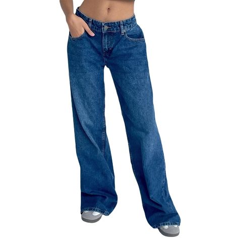 Low waisted baggy jeans