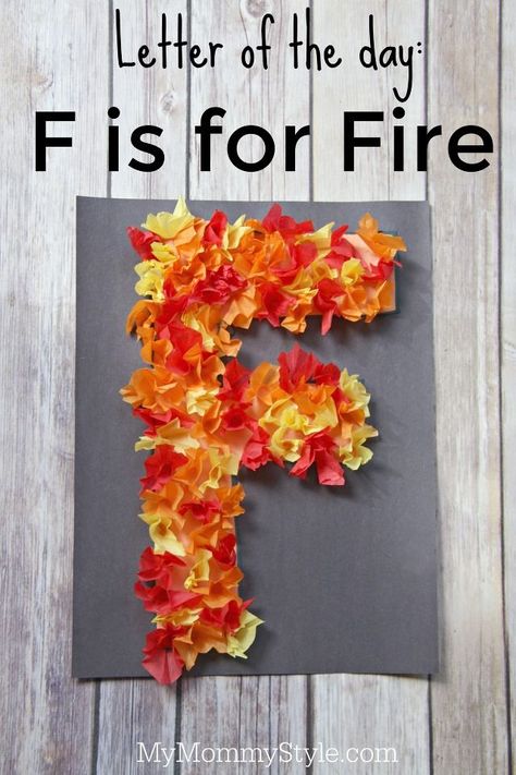 F Is For Fire, Fire Safety Preschool Crafts, Fire Safety Lessons, Giordani Gold Oriflame, Fire Safety Crafts, Letter F Craft, Fire Safety Theme, Fire Safety Activities, School Diy Ideas