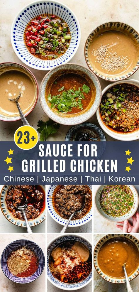 Sauces That Go With Chicken, Chinese Food Sauce Recipes, Chinese Food Sauces, Asian Sauce Recipes For Chicken, Japanese Grilled Chicken, Genghis Grill 3g Sauce Recipe, Asian Chicken Sauce Recipes, Easy Asian Sauce Recipes, Mongolian Grill Sauce Recipes