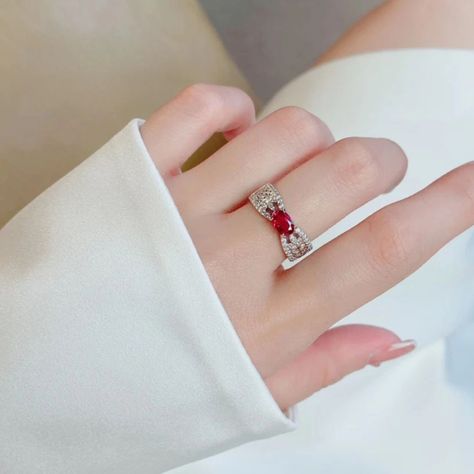 Ready to Ship Luxury Wheat Shape Synthetic Ruby Rings S925 Silver Rhodium Plated Jewelry For Women . . . . . . #finejewelry #silver925 #silverjewelry #mustbuyrings #weddingjewellery #jewelry #fashionjewelry #engagementring #womenjewelry #syntheticruby #luxuryearrings #Womenring Ruby Rings Women, Ruby Ring Designs, Ruby Rings, Luxury Earrings, Design Silver, Ruby Ring, Jewelry For Women, Jewelry Plate, Rhodium Plated