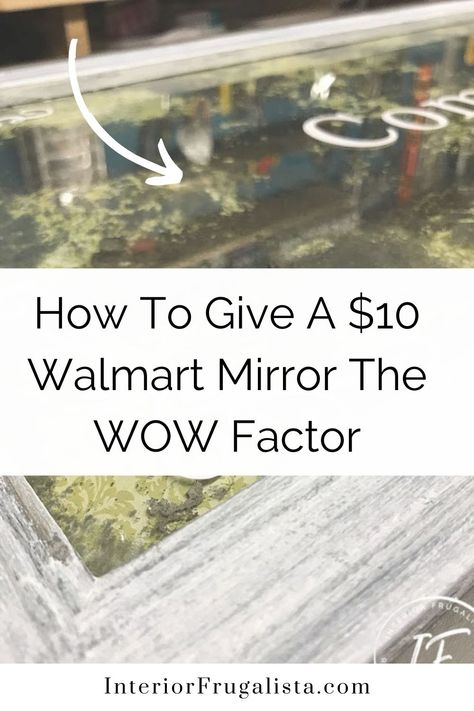 Walmart Mirror Makeover, Repurpose Mirror Ideas, Mirror Cover Up Ideas, Diy Walmart Mirror Ideas, Walmart Mirror Diy, Old Mirrors Repurposed, Cheap Mirror Makeover, Unique Mirror Frame Ideas, Walmart Mirror Wall