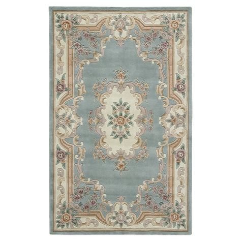 Abelia Rug - Style Icon: Elizabeth Taylor on Joss & Main Aubusson Rugs, Light Blue Area Rug, Green Area Rug, Cream Area Rug, Cream Rug, Rug Direct, Rug Gallery, Traditional Lighting, Classic Decor