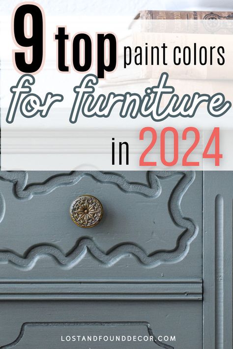 In this blog post I share what painted furniture ideas and techniques still work for this current year, as well share top trending furniture paint colors for 2024. I also talk about what painted furniture projects may be going out of style and what types of furniture to avoid painting in 2024. Flea Market Booth Wall Ideas, Bedroom Furniture Chalk Paint Makeover, Refinishing Painted Furniture, Trendy Painted Furniture, Furniture Painting Ideas Colors, What Color Should I Paint My Dresser, Two Tone Painted Dresser Ideas, Trending Furniture Paint Colors 2023, Partially Painted Furniture