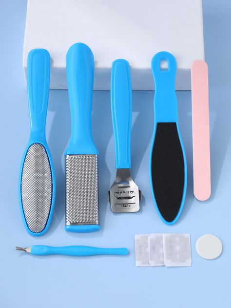 Multicolor    Plastic Colorblock Cuticle Tools    Beauty Tools Makeup Artist Bag, Essence Makeup, Beauty Room Design, Pedicure Set, Basic Skin Care Routine, Perfect Skin Care Routine, Pedicure Kit, Pretty Skin Care, Pretty Skin