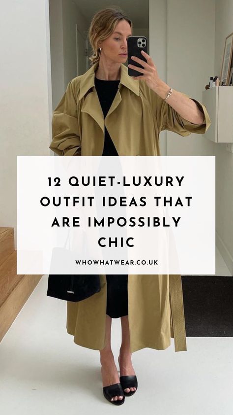 Quiet Luxury Fashion Autumn, Quite Luxury Fashion Outfits, Quiet Luxury Date Night Outfit, Quiet Luxury Trend 2023, Quiet Luxury Night Outfit, Casual Elegant Outfits Autumn, Luxury Fashion Trends 2023, Quiet Wealth Outfits, Jcrew Aesthetic Women