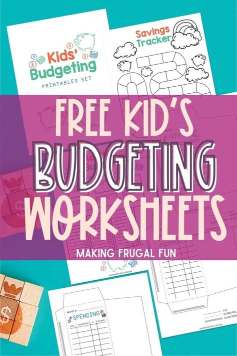 Kids Saving Money Ideas, Junior Budget Maker Badge, Kids Savings Challenge Free Printable, Kids Budget Worksheet, Kids Savings Challenge, Campfire Curriculum, Savings Challenge For Kids, Kids Savings Plan, Teaching Kids Money Management