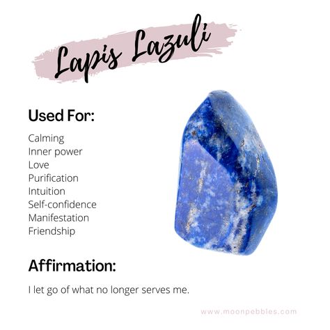 Healing Properties of Lapis Lazuli. Find out about the healing properties of lapis lazuli, a blue gemstone with spiritual and physical benefits. Communication Crystals, Year Tracker, Crystals Aesthetic, Rock And Minerals, Psychic Attacks, Healing Light, Crystal Guide, Lapis Lazuli Crystal, Crystal Healer