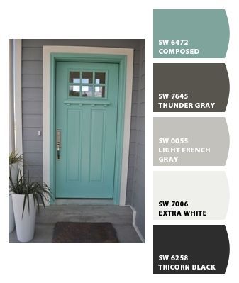 I think this would be a fantastic color for a backdoor that heads into an English type cottage garden Door Colors, House Remodeling, House Makeover, Lake Cabin, Exterior Paint Colors For House, Casa Exterior, House Color, Front Door Colors, Color Palate