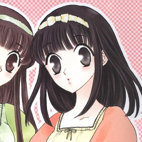 matching icons ∙ from fruits basket by natsuki takaya Fruits Basket Matching Pfp, Fruits Basket 2001, Kagura Sohma, Natsuki Takaya, Tohru Honda, Fruits Basket, Matching Pfp, Matching Icons, Anime