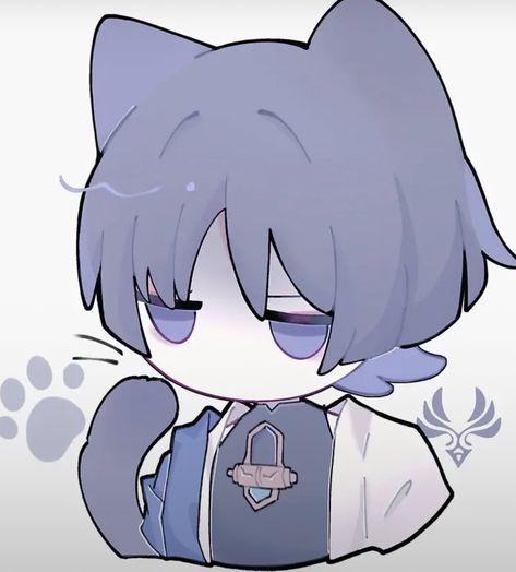 Scaramouche Fanart Cute Chibi, Scaramouche Doodle, Scarameow Icon, Scara Chibi, Scaramouche Drawing, Wanderer Pfp, Scaramouche Cat, Wanderer Icon, Chibi Reference