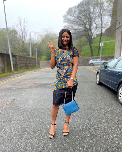 Latest Ankara straight gown Latest Short Gown Ankara Styles For Ladies Simple, Short Ankara Gowns For Ladies, Simple Ankara Gown Styles, Straight Gown, Beautiful Shoulders, Long Ankara Dresses, Owambe Styles, African Aesthetic, Latest Ankara Short Gown