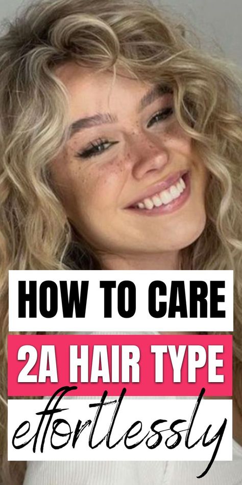 Type 2a Hair, 2a Hair, Hairstyles For Wavy Hair, Fun Hairstyles, Wavy Hair Care, Curly Girl Method, Coarse Hair, Types Of Curls, Curly Hair Care