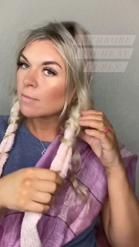 Tamara Shannon on Instagram: “Bathrobe no heat curls!  Have you tried It? I was pretty surprised with the results. 😍🙌🏼 . . Also, reels, you are no TikTok, but nice try.…” Bathrobe Curls, No Heat Curls, Heat Curls, Curls No Heat, No Heat, Have You Tried, You Tried, Heat, Hairstyles