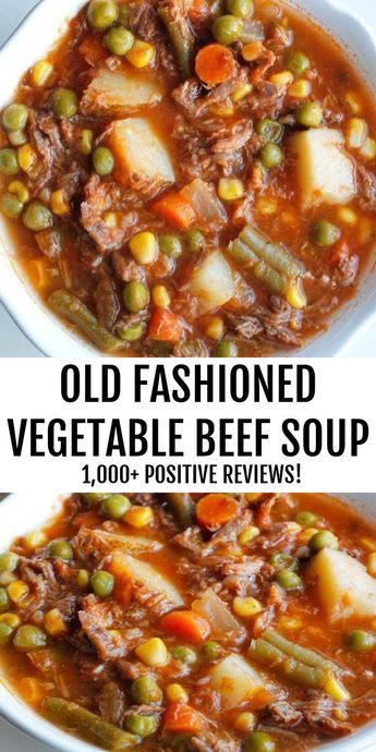 Beef Soup Crockpot, Old Fashioned Vegetable Beef Soup, Soup Crockpot Recipes, Homemade Vegetable Beef Soup, Nachos Supreme, Soup Crockpot, Beef Soup Recipes, Homemade Soup Recipe, Vegetable Beef Soup