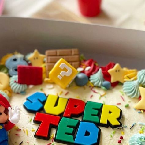 CAKE TOPPERS on Instagram: "All the fun + colour on this sweet Super Mario sheet cake finished with a custom charm for Super Ted 🍄🛠️🌟 @carolinejenkinsthecakesalon  • • • #caketopper #cakecharm #sheetcake #supermario #supermariocake #mario #supermariobirthday #caketoppersuk #acryliccaketopper #customcaketopper #cake" Super Mario Sheet Cake, Mario Sheet Cake, Birthday Sheet Cake Ideas, Sheet Cake Ideas, Birthday Sheet Cake, Slab Cake, Super Mario Cake, Birthday Sheet Cakes, Super Mario Birthday