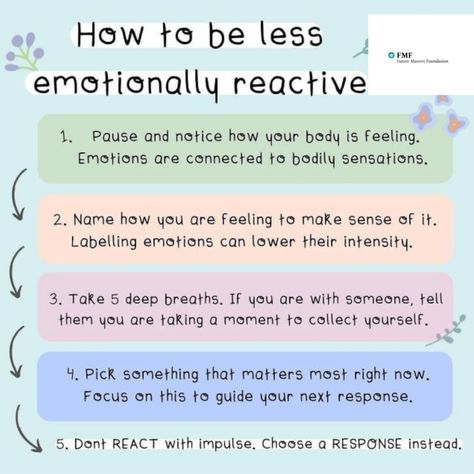 If you still feel out of control & find yourself being emotionally reactive, it may be time to seek help.  A therapist can give you effective strategies on what to do when you feel out of control. With some new tools, practice & guidance, you can get control over your reactivity. What We Can Control, In Control Out Of Control, How To Control My Emotions, Stop Being Reactive, Be Less Reactive, Controlling Emotions Self Regulation, What I Can Control What I Can't Control, How To Control Your Emotions, Emotionally Reactive