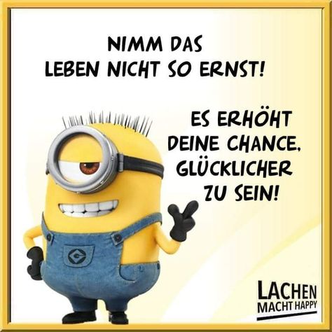 Lachen Macht Happy, Happy Minions, Minions Quotes, Funny Pins, Man Humor, Smiley, Snoopy, Humor, Funny