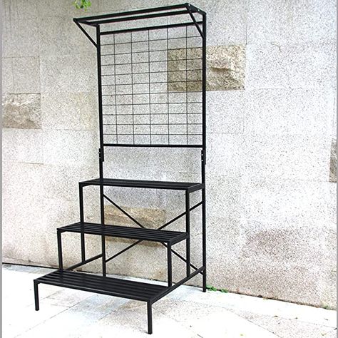 Tall Plant Stand Indoor, Mid Century Modern Plants, Garden Rack, Iron Plant Stand, Garden Plant Stand, Tall Plant Stands, Metal Storage Racks, Modern Plant Stand, Metal Plant Stand