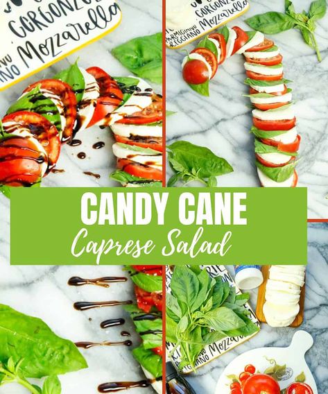 Caprese Board, Christmas Caprese, Tomato Appetizers, Best Christmas Appetizers, Christmas Appetizer, Christmas Salads, Mozzarella Salad, Christmas Recipes Appetizers, Italian Salad