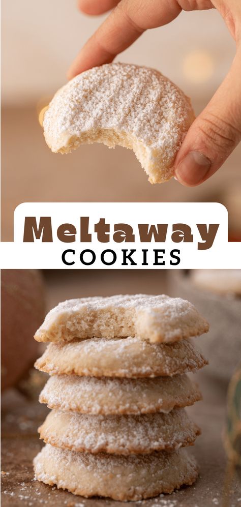 The Best Melting Moments Cookies Recipe - Lifestyle of a Foodie Melt In Your Mouth Cookies Recipe, Vanilla Meltaway Cookies, Coconut Meltaway Cookies, Windmill Cookies Recipe Dutch, Melt Aways Cookies, Embossed Cookies Recipe, Minimal Ingredient Cookies, Jewish Cookies Recipes, Best Easy Cookie Recipes