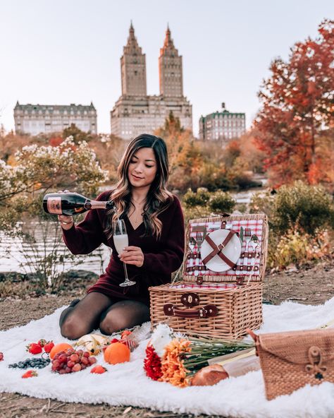 AUTUMN PICNIC WITH CAVIT WINE Autumn Picnic, Picnic Photo Shoot, Picnic Planning, Milk Bath Photography, Bath Photography, Fall Picnic, Autumn Wine, Fall Mini Sessions, Fall Photoshoot